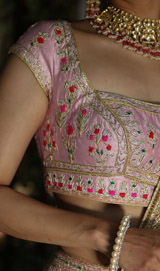 Pink Panelled Gota LehengaIMG_0394 copy